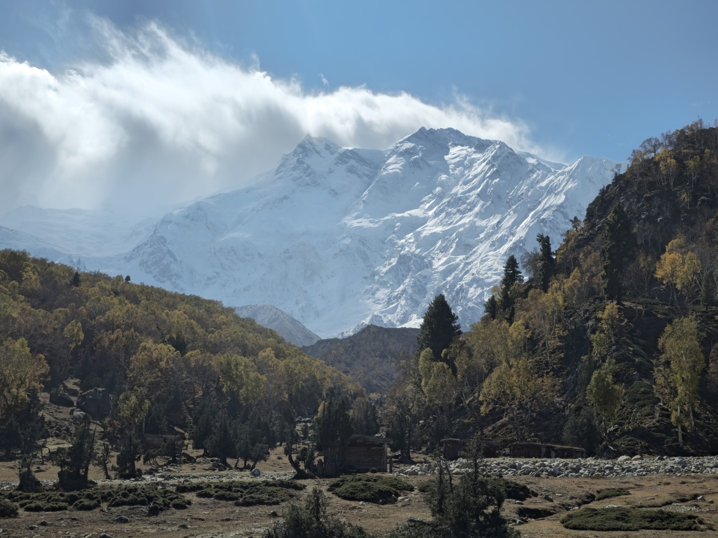 View of Rakaposhi from Karimabad